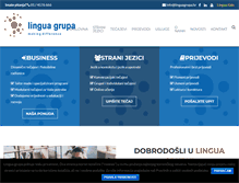 Tablet Screenshot of linguagrupa.hr